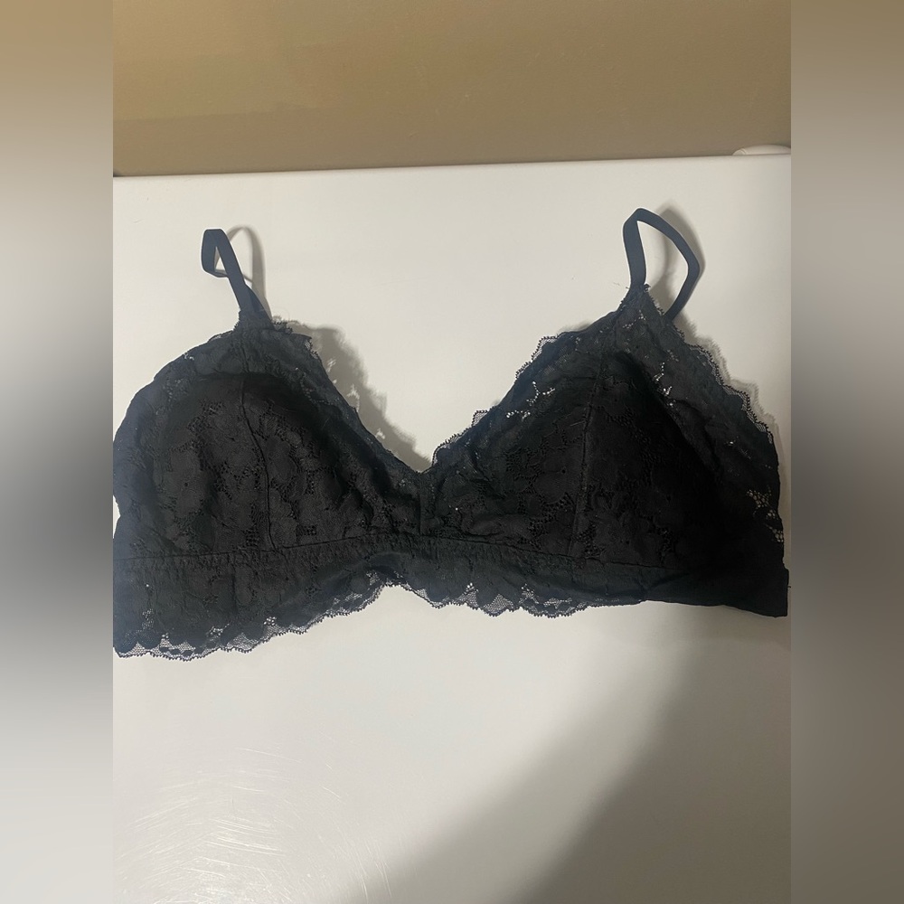 Gilly Hicks Recycled Lounge Lace Plunge Triangle Bralette